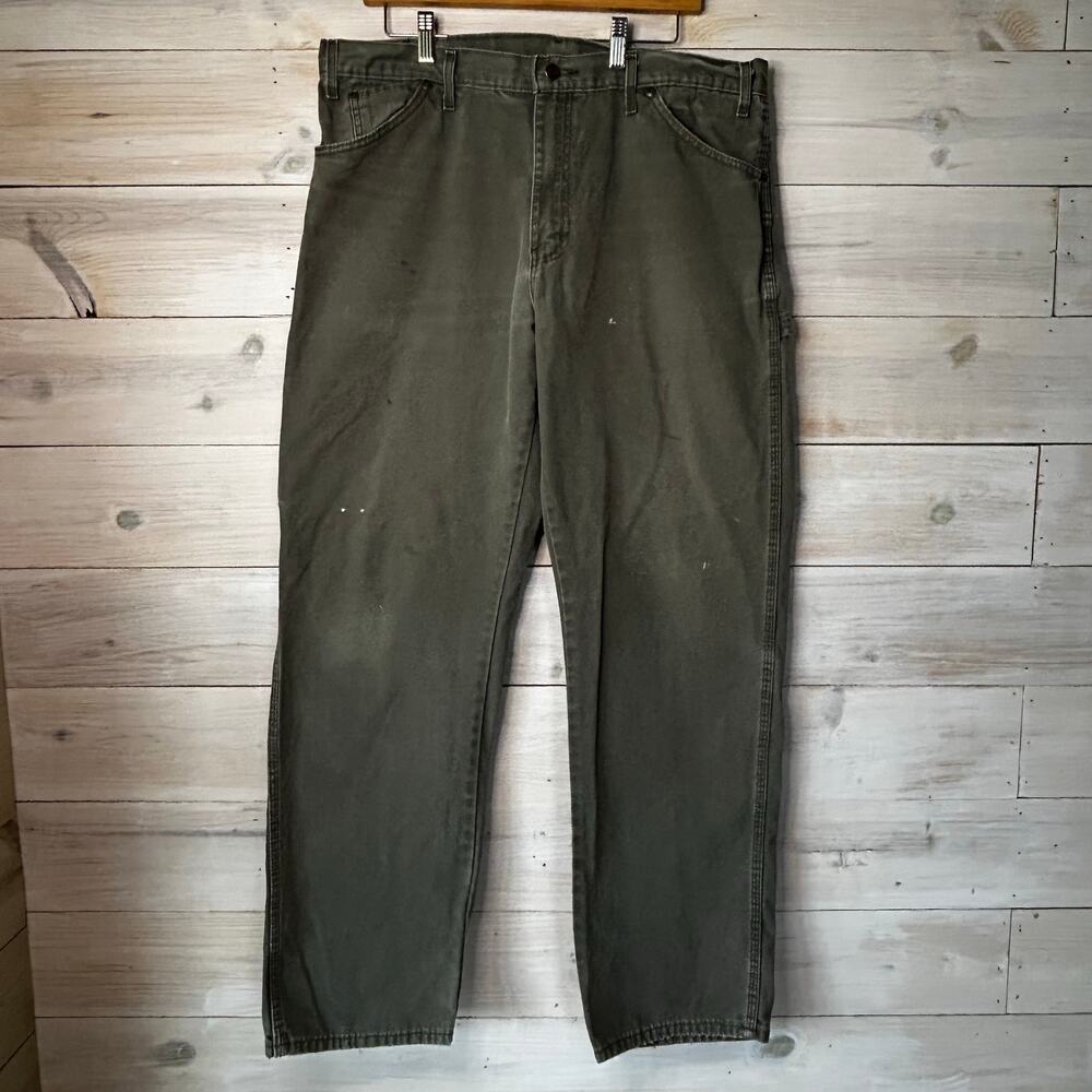 Gray Green 36 x 34 Dickies Work Pants
